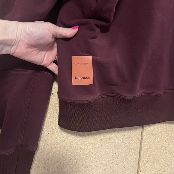 Lululemon Roksanda Face Forward Sweatshirt Women's Size Small Garnet Fools Gold - Picture 6 of 10